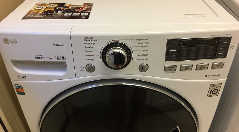 LG washing machines front
